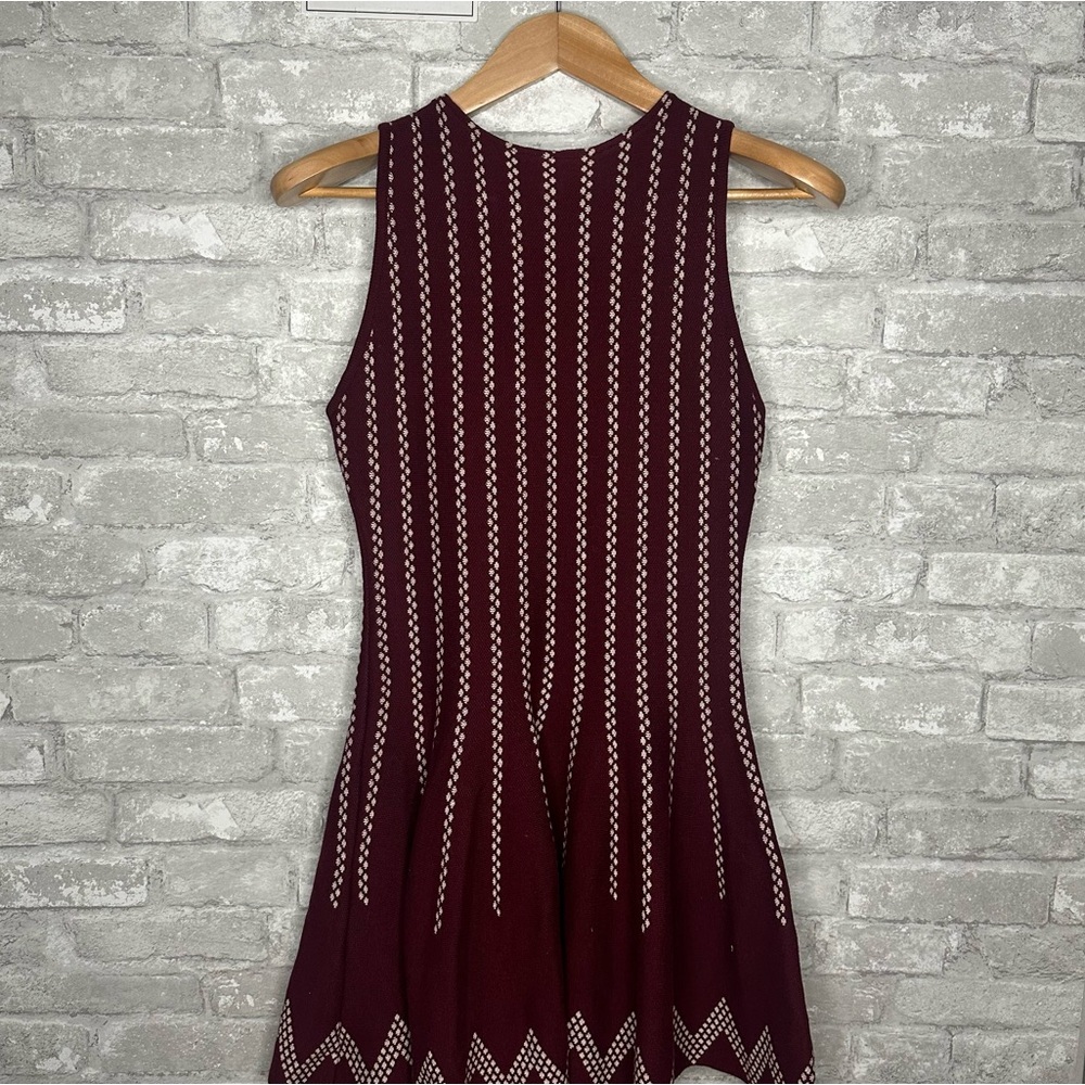 EUC J.O.A. Elleval Fit and Flare Mini Dress High Neck NWT Sz M (100% Cotton)